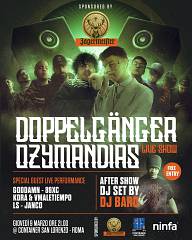 Live on stage doppelgnger, ozymandias, dj set by dj baro al container san lorenzo
